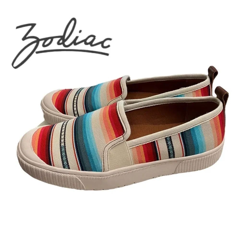 ZODIAC Ciara Women's Colorful Slip-on Sneakers NEW 9